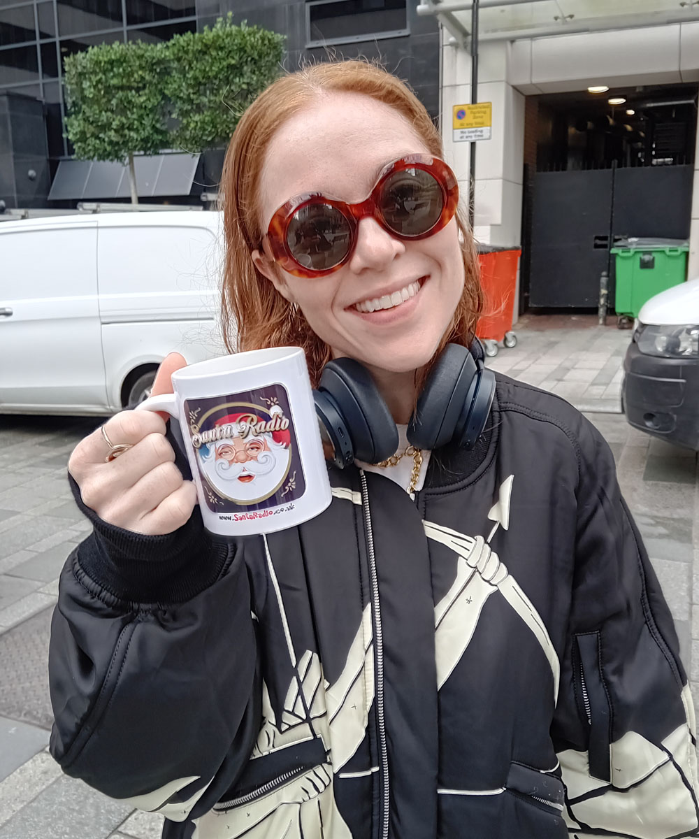 Angela Scanlon DJ and TV Presenter - Santa Radio Celebrity Mugshots