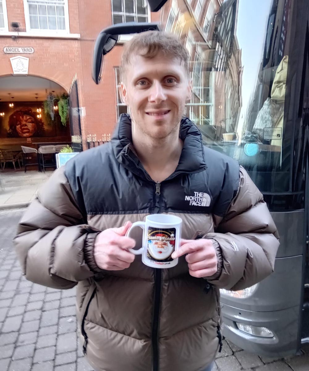 Jamie Borthwick Actor - Santa Radio Celebrity Mugshots