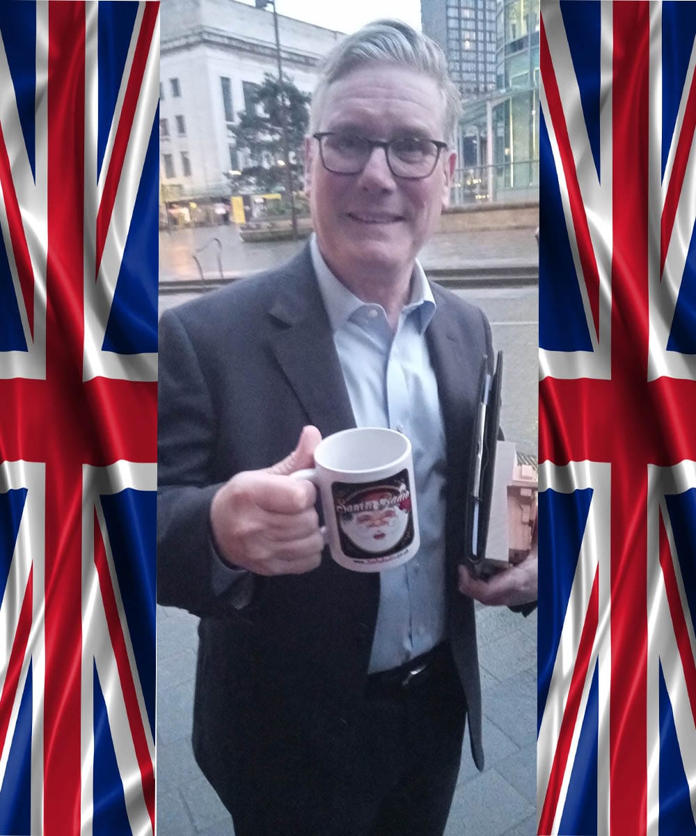 Keir Starmer - Santa Radio Celebrity Guest Mugshot