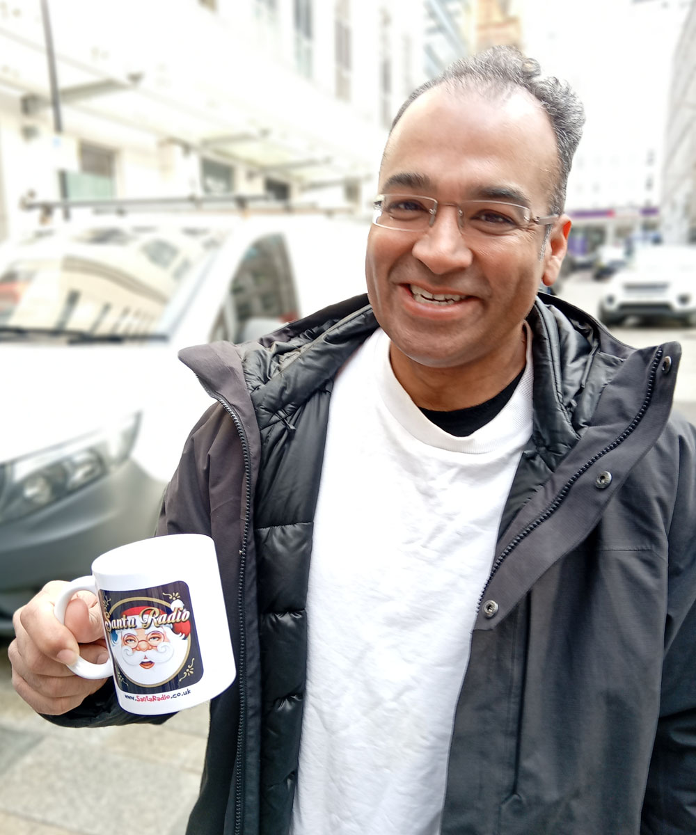 Krishnan Guru-Murthy Newsreader - Santa Radio Celebrity Mugshots