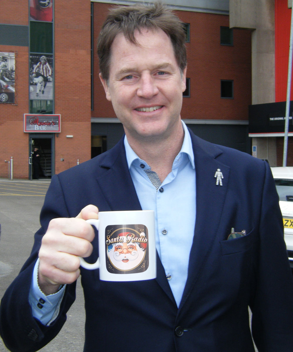 Nick Clegg Former Deputy Prime Minister - Santa Radio Celebrity Mugshots