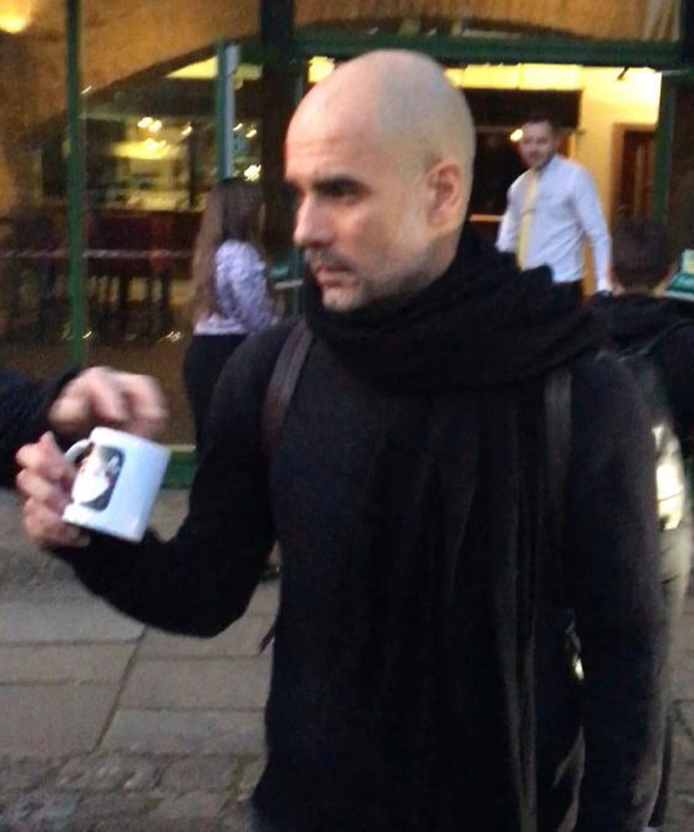 Pep Guardiola - Santa Radio Celebrity Guest Mugshot