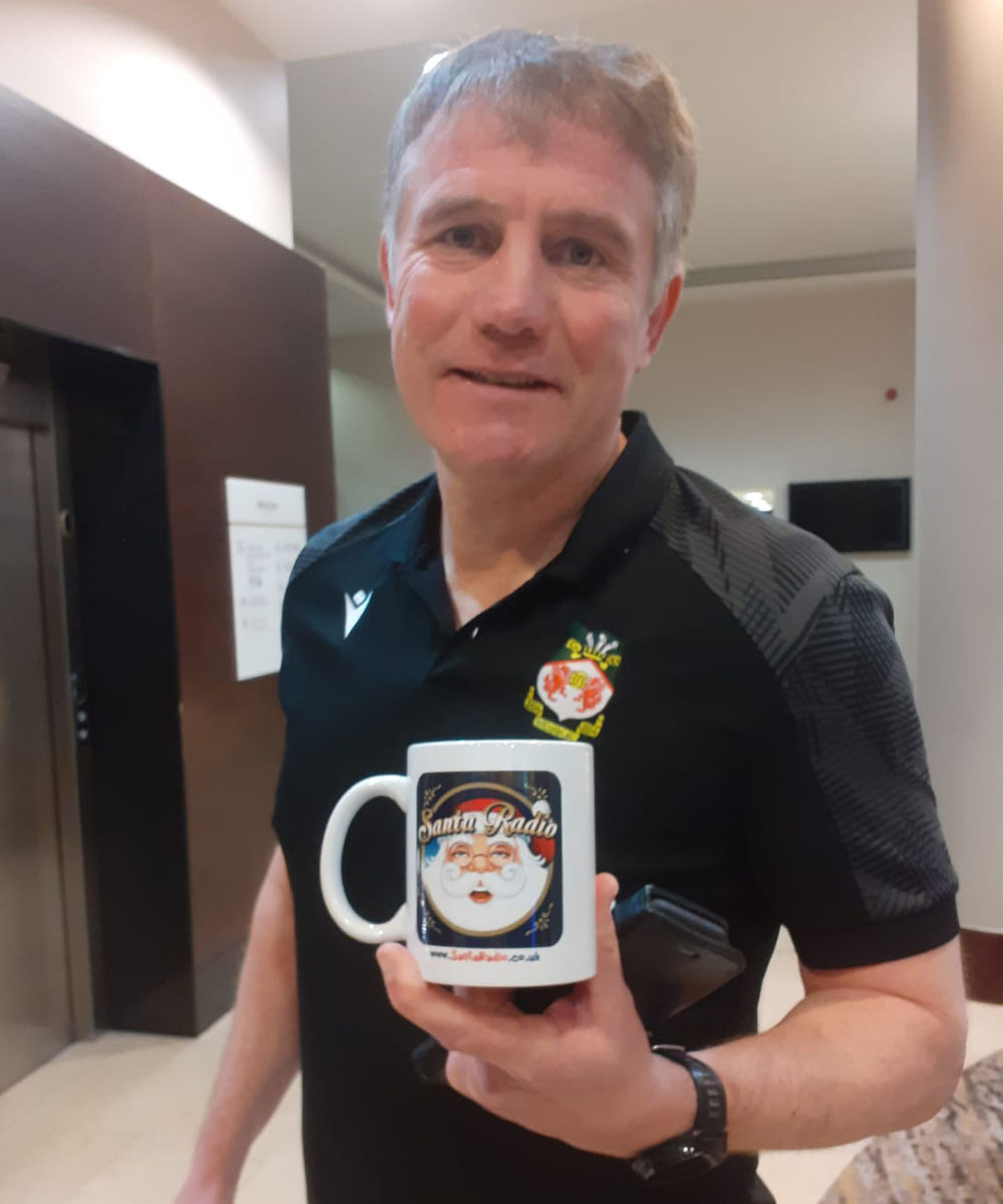 Phil Parkinson Football Manager - Santa Radio Celebrity Mugshots