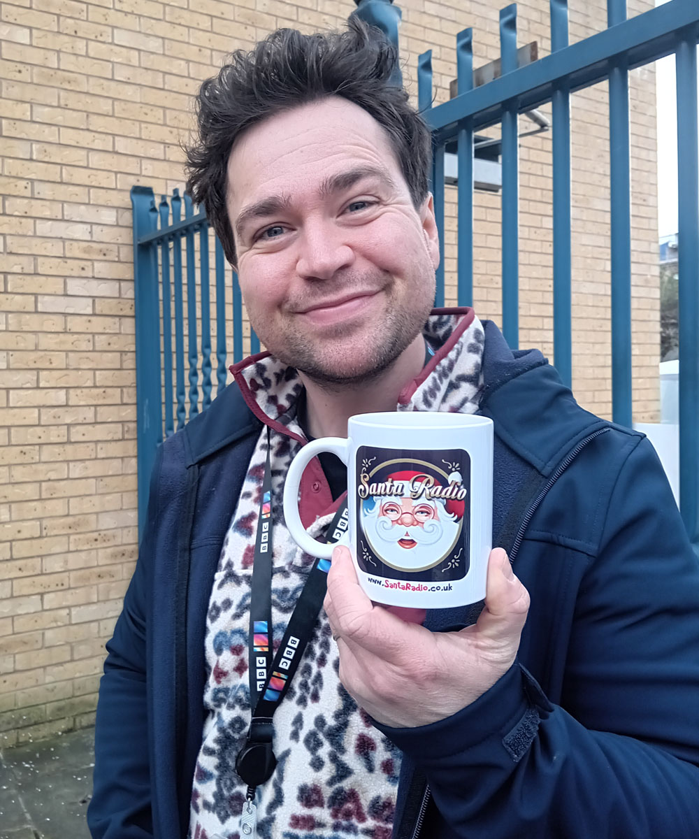 Sam Nixon Presenter - Santa Radio Celebrity Mugshots