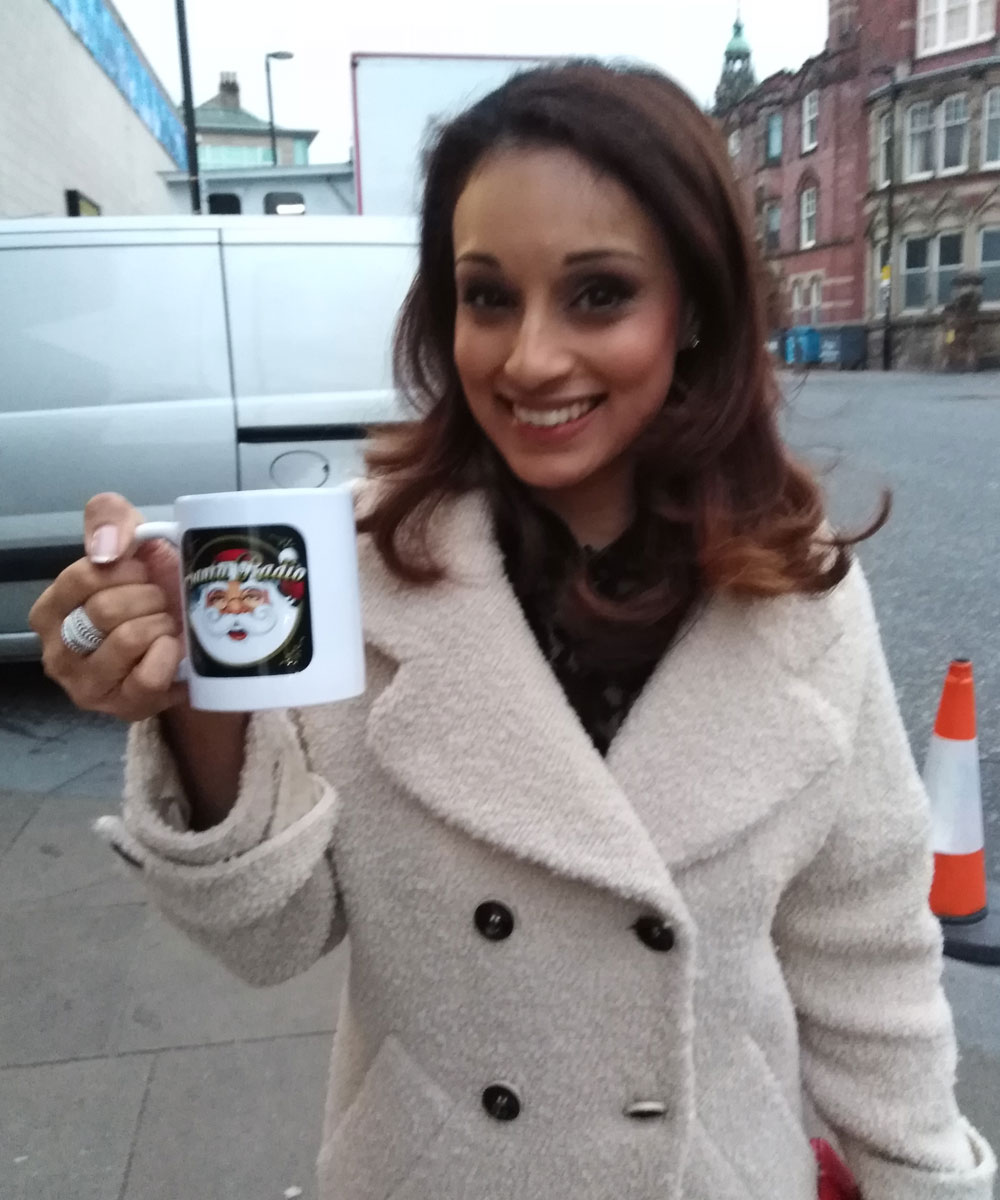 Seema Jaswal British television presenter - Santa Radio Celebrity Mugshots