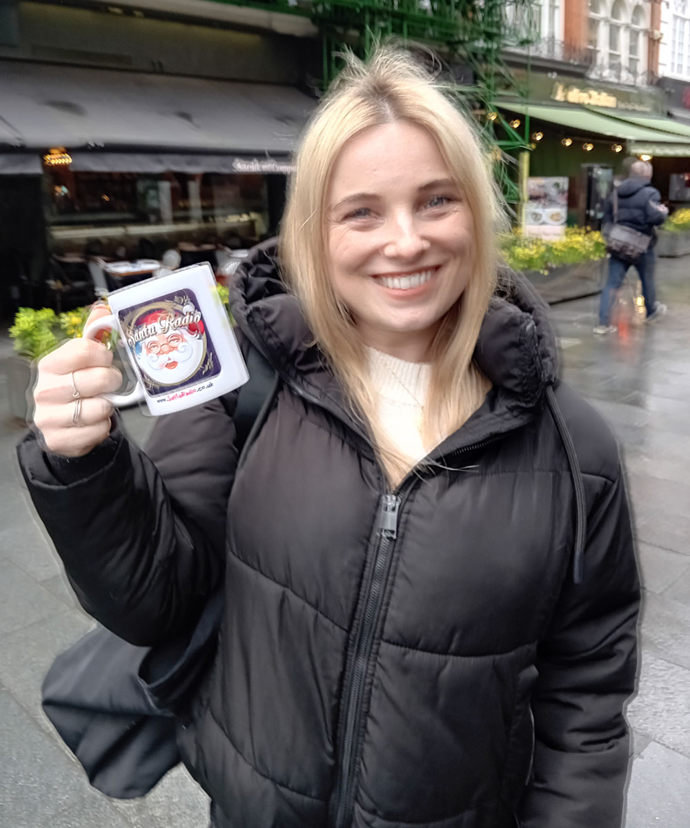 Siân Welby Presenter - Santa Radio Celebrity Mugshots