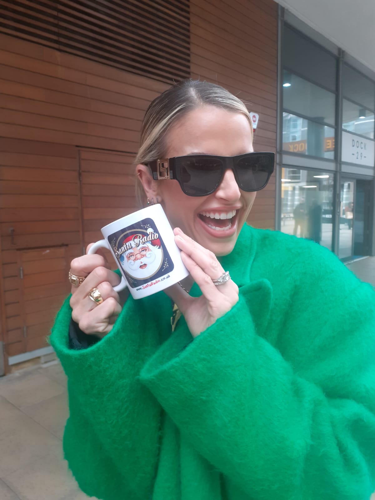 Vogue Williams Model Santa Radio Mug Shot